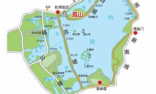 西湖景点布置图_西湖景点布置图片